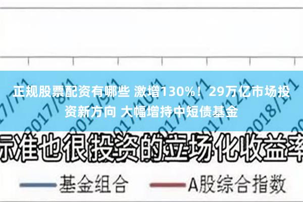   正规股票配资有哪些 激增130%！29万亿市场投资新方向 大幅增持中短债基金