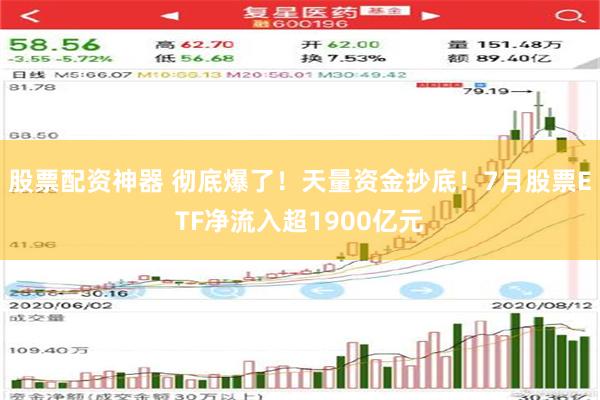   股票配资神器 彻底爆了！天量资金抄底！7月股票ETF净流入超1900亿元