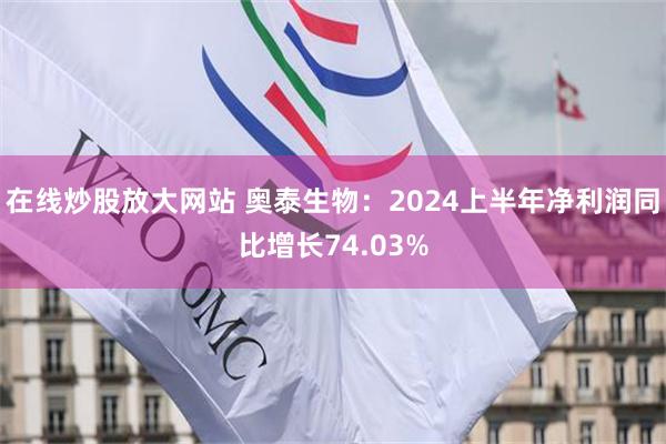 在线炒股放大网站 奥泰生物：2024上半年净利润同比增长74