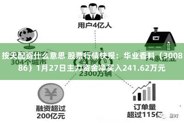 按天配资什么意思 股票行情快报：华业香料（300886）1月27日主力资金净买入241.62万元